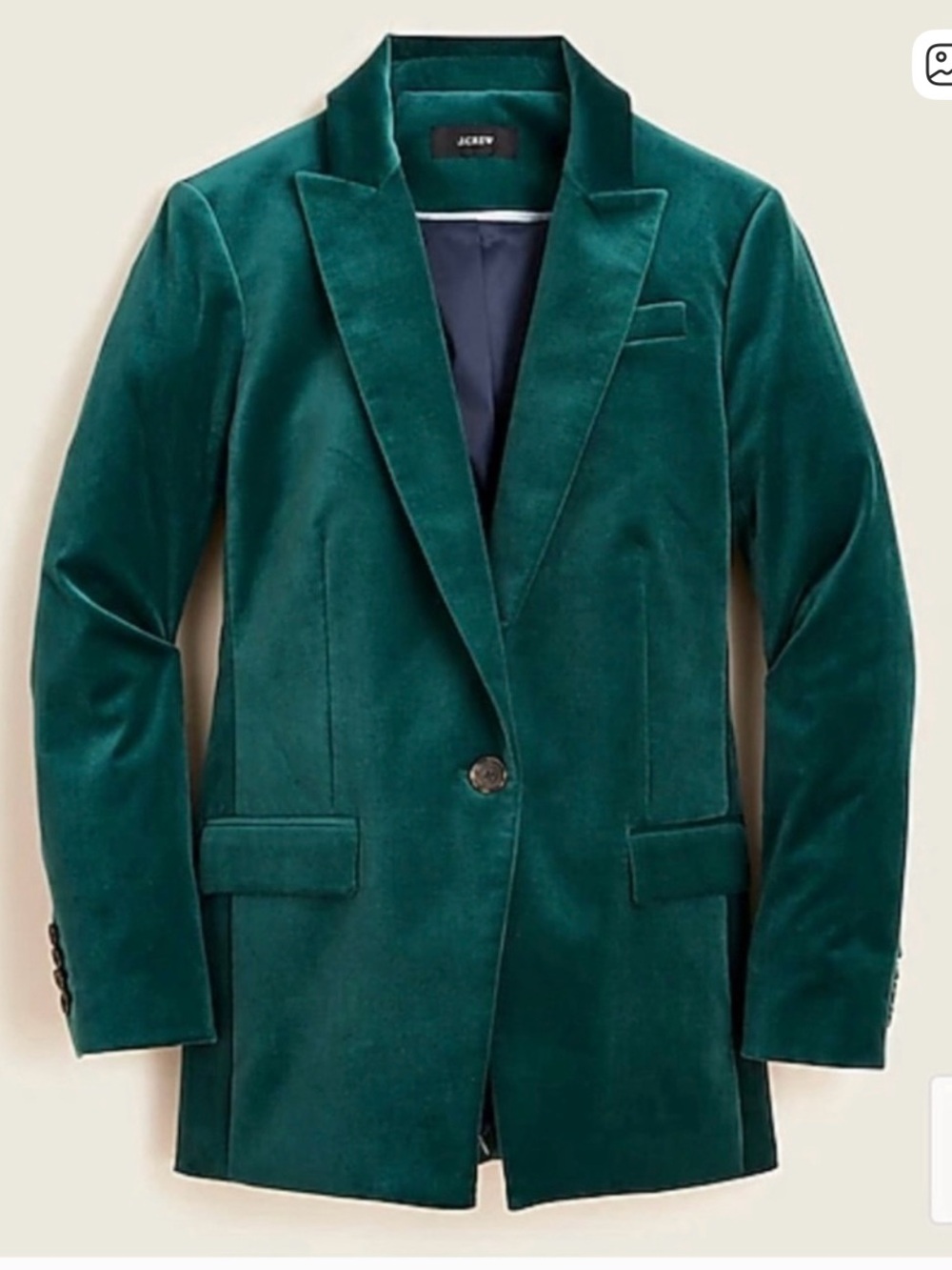 J.Crew - NWT - Will blazer in stretch velvet